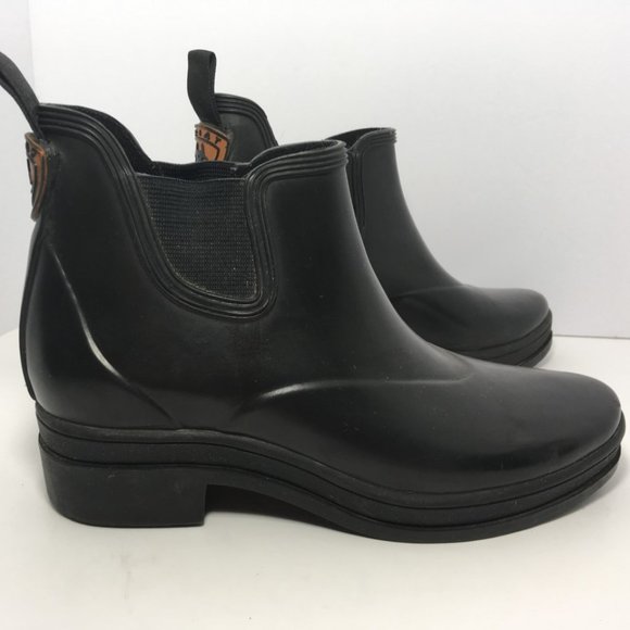 Vintage 1990s ARIAT Black Rain Boots - Picture 5 of 8